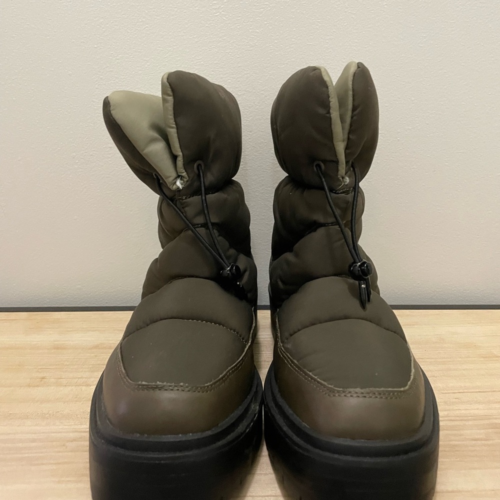 Sam Edelman Olive Green Puffer Boots
